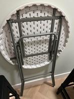 Statafel en 4 krukken, Tuin en Terras, Ophalen, Zo goed als nieuw, Metaal