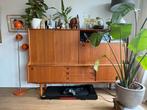 Vintage Houten Kast, Ophalen, Deens vintage design, Gebruikt, Met klep(pen)