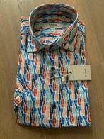 Korte  mouwn overhemd maat M, Kleding | Heren, Ophalen of Verzenden, Zo goed als nieuw, Blauw, Halswijdte 41/42 (L)