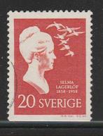 Zweden 1959 - Selma Lagerhof - Schrijfster, Postzegels en Munten, Postzegels | Europa | Scandinavië, Zweden, Ophalen, Gestempeld