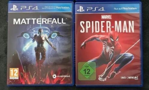 Spiderman & Matterfall PlayStation 4 games! SUPER CADEAUTIP!, Spelcomputers en Games, Games | Sony PlayStation 4, Zo goed als nieuw