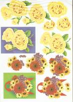 B63 knipvel bloemen rozen, Hobby en Vrije tijd, Nieuw, Knipvel, Ophalen of Verzenden, Natuur
