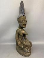 240230 Groot oud Afrikaans Yoruba beeld uit Nigeria., Antiek en Kunst, Kunst | Niet-Westerse kunst, Ophalen of Verzenden