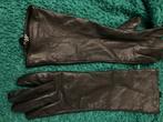 3e gratis: Nieuwe lange leren handschoenen 8 waren 79,=, Kleding | Dames, Nieuw, Overige typen, Zwart, Verzenden