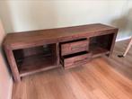 TV meubel massief teak hout 160x45x52cm, Ophalen, Gebruikt, 150 tot 200 cm, Teakhout