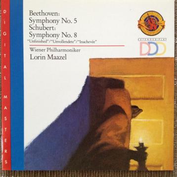 Beethoven: Symphony No. 5 Schubert: Symphony No. 8 cd maazel beschikbaar voor biedingen