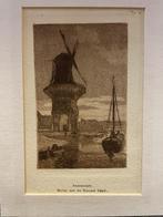 P. Matthes (1872-1956) - ets -  Molen aan de Nieuwe Vaart, Antiek en Kunst, Kunst | Etsen en Gravures, Ophalen of Verzenden