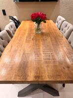 Mooie houten eettafel, Ophalen, Gebruikt, 100 tot 150 cm, Eikenhout