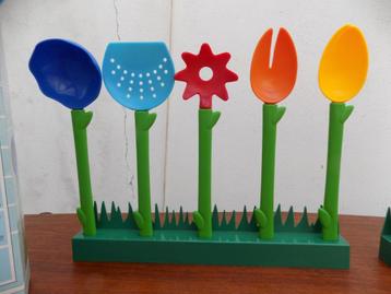 Vintage keukenset Fleur 6 delig Fackelmann multicolor   beschikbaar voor biedingen