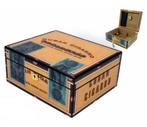H62  MERK HUMIDOR "CUBAN CIGARRO" PIANOLAK  DARK HIGH POLISH, Verzenden, Nieuw, Tabaksdoos of Verpakking