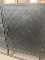 Magazijn leegverkoop dressoir zwart mangohout visgraat Siena, Nieuw, Ophalen of Verzenden, Info@wkhome.nl, Argonweg 20 Amersfoort