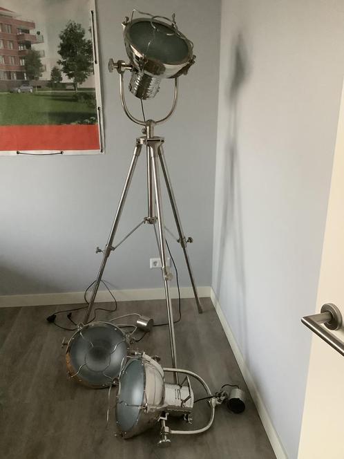 Lampen set van 3 hang sta of liglampen, Huis en Inrichting, Lampen | Hanglampen, Zo goed als nieuw, 75 cm of meer, Metaal, Ophalen