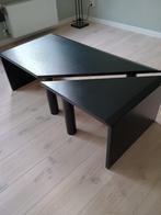 Zwarte salontafel, Huis en Inrichting, Tafels | Salontafels, Ophalen, Overige materialen, Gebruikt, 100 tot 150 cm