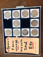 Spanje 10 x 5 ecu coinage, Ophalen of Verzenden, Spanje
