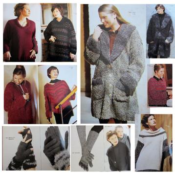 Breien : 6 brei-bladen 1 x Jaeger heft en 5 x Sandra   beschikbaar voor biedingen