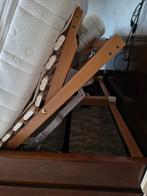 Hulsta 2-persoonsbed met verstelbare lattenbodems, Huis en Inrichting, Ophalen, Bruin, Klassiek, Tweepersoons