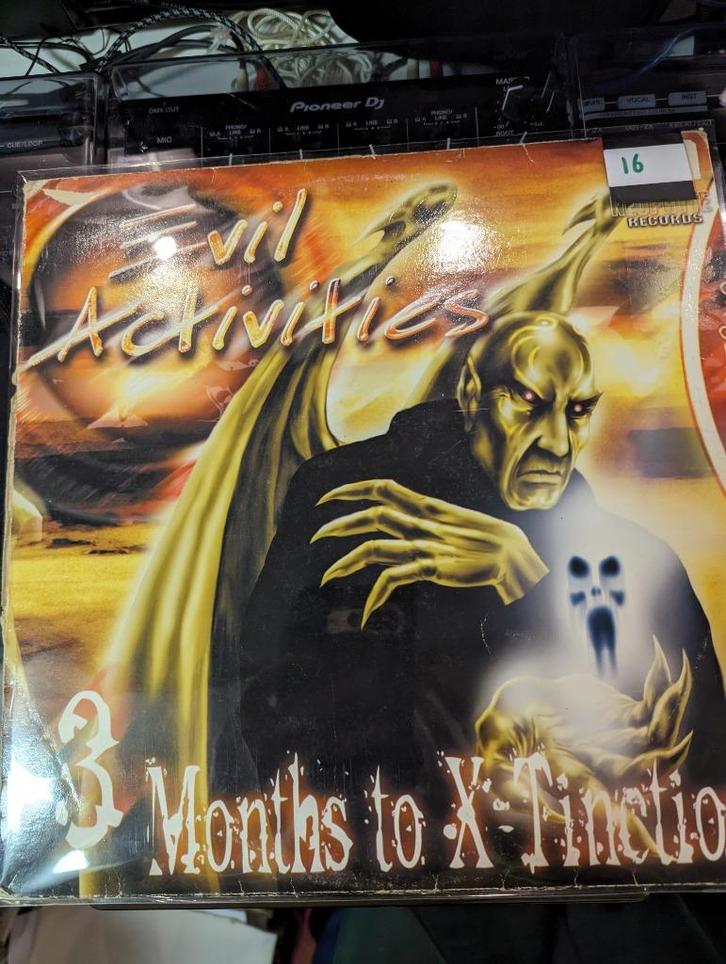 Evil Activities - 3 Months to X-tinction, Cd's en Dvd's, Vinyl | Dance en House, Gebruikt, Techno of Trance, 12 inch, Ophalen of Verzenden