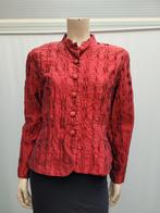Tilly Yvon silk/zijde rood jasje maat 40, Maat 38/40 (M), Ophalen of Verzenden, Zo goed als nieuw, Vintage