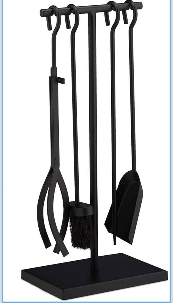 Relaxdays Haardset 5-delig - Nieuw in verpakking!, Huis en Inrichting, Kachels, Nieuw, Ophalen of Verzenden