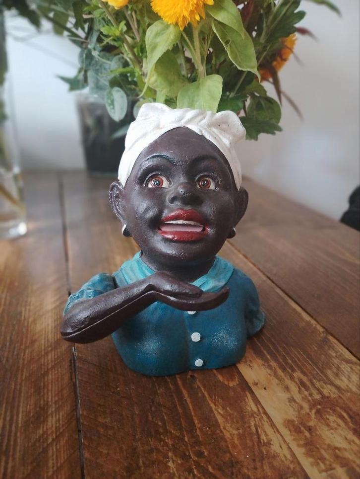 Vintage Dinah mechanische spaarpot - Jaren 50, Antiek en Kunst, Antiek | Overige Antiek, Ophalen of Verzenden
