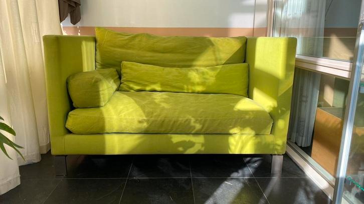 Linteloo designbank 2-zits, Huis en Inrichting, Banken | Bankstellen, Zo goed als nieuw, 200 tot 250 cm, 75 tot 100 cm, Stof, Ophalen