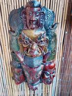 Tibetaans Mahakala kleurijk masker XXL 84 cm H, Antiek en Kunst, Ophalen of Verzenden
