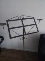 Muziekstandaard met kaarsen, Ophalen, Zo goed als nieuw, Muziekstandaard