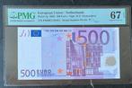 PMG 67 EPQ: 500 Euro 2002 - Duisenberg - P - F001F4, Postzegels en Munten, Bankbiljetten | Europa | Eurobiljetten, Los biljet
