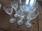 6 antiek kristallen borrelglaasjes, Antiek en Kunst, Antiek | Glas en Kristal, Ophalen