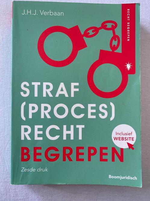 Joost Verbaan - Straf(proces)recht begrepen, Boeken, Wetenschap, Zo goed als nieuw, Ophalen