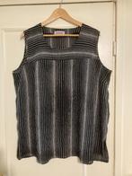 Aparte zwart wit gesteepte top / blouse van Chalou, maat XL, Verzenden, Chalou, Zo goed als nieuw, Blouse of Tuniek