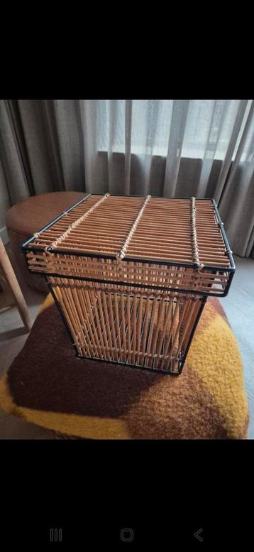 Vintage Rohé Noordwolde Rotanmand Dirk van Sliedregt beschikbaar voor biedingen