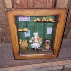 Vintage 3D Wanddecoratie Bakker, Ophalen of Verzenden, Gebruikt, Reclamebord