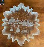 Walther glas kristallen kerstschaal, Diversen, Kerst, Ophalen of Verzenden, Zo goed als nieuw