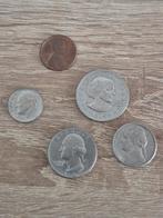 Amerikaanse Munten - Penny, Nickel, Dime, Quarter, D, Ophalen of Verzenden, Overige waardes, Losse munt