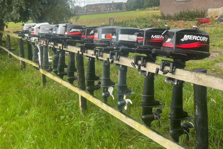 buitenboordmotoren, 2 en 4 takt, kort en langstaart, Watersport en Boten, Buiten- en Binnenboordmotoren, Gebruikt, Benzine, 5 tot 10 pk