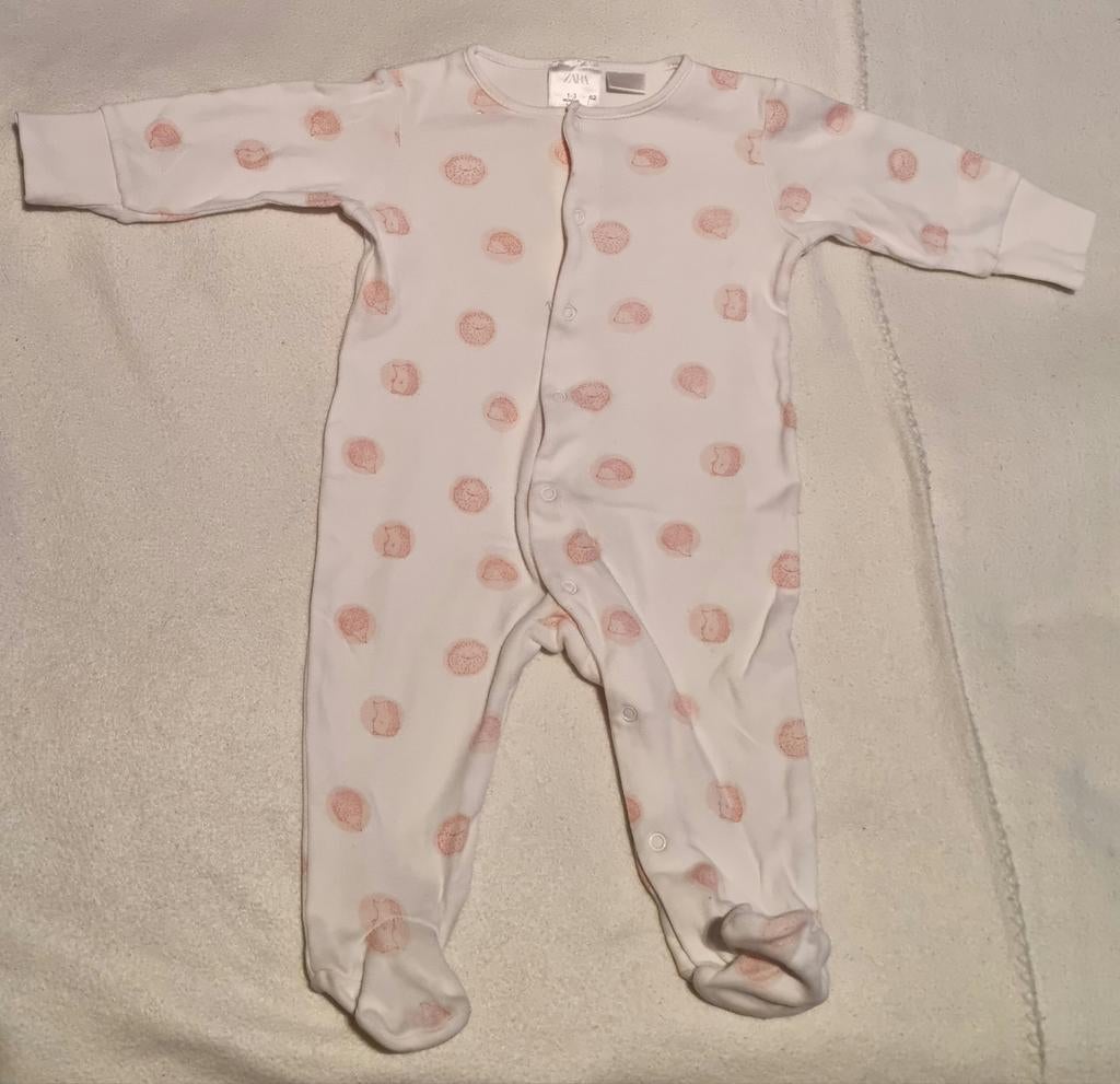 Zara boxpakje maat 62 baby kleding egel dieren pak wit roze, Gebruikt, Zara, Pakje, Verzenden