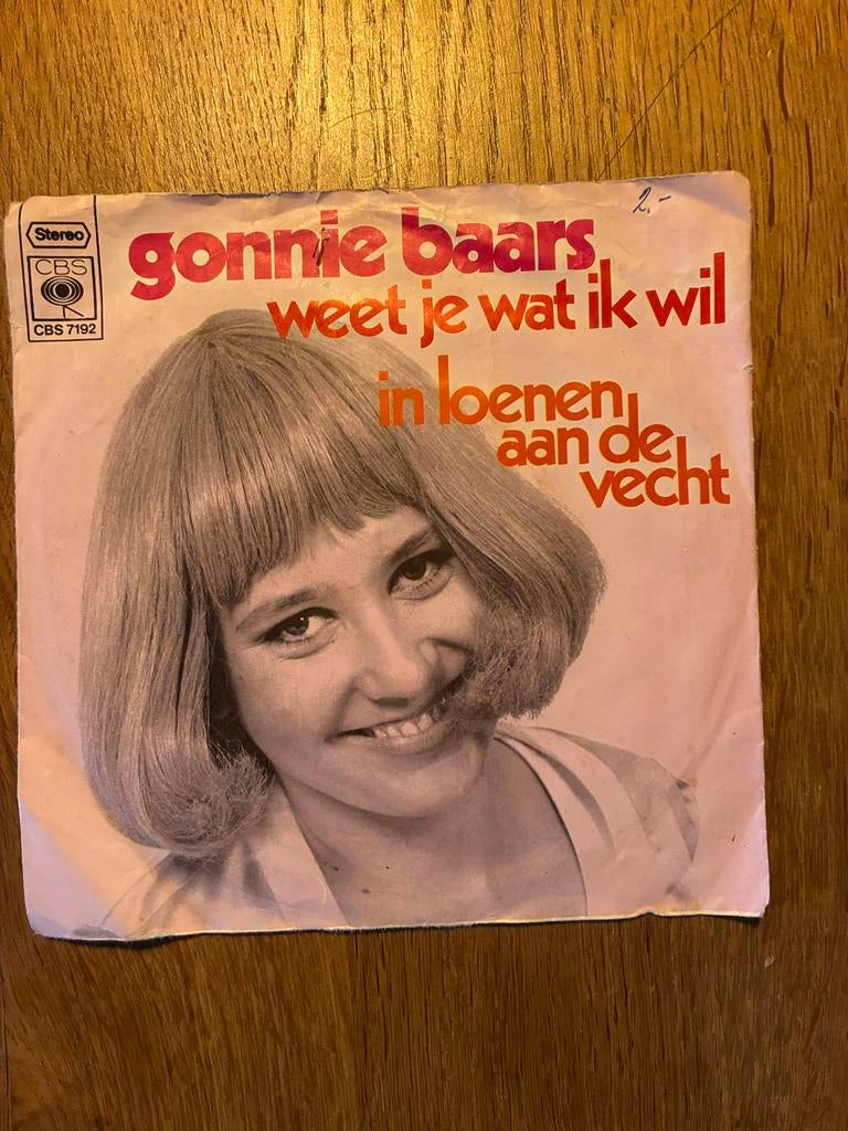 Gonnie Baars - Single 7 inch - Redelijke staat, Cd's en Dvd's, Gebruikt, 7 inch, Single, Ophalen of Verzenden