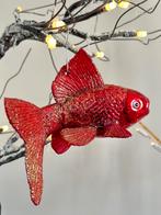 Prachtige kerstbal - hanger glazen vis rood, Diversen, Ophalen of Verzenden