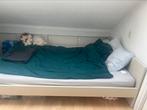IKEA bedframe + mattress, Huis en Inrichting, Slaapkamer | Slaapbanken, Ophalen, Beige, Tweepersoons, Zo goed als nieuw