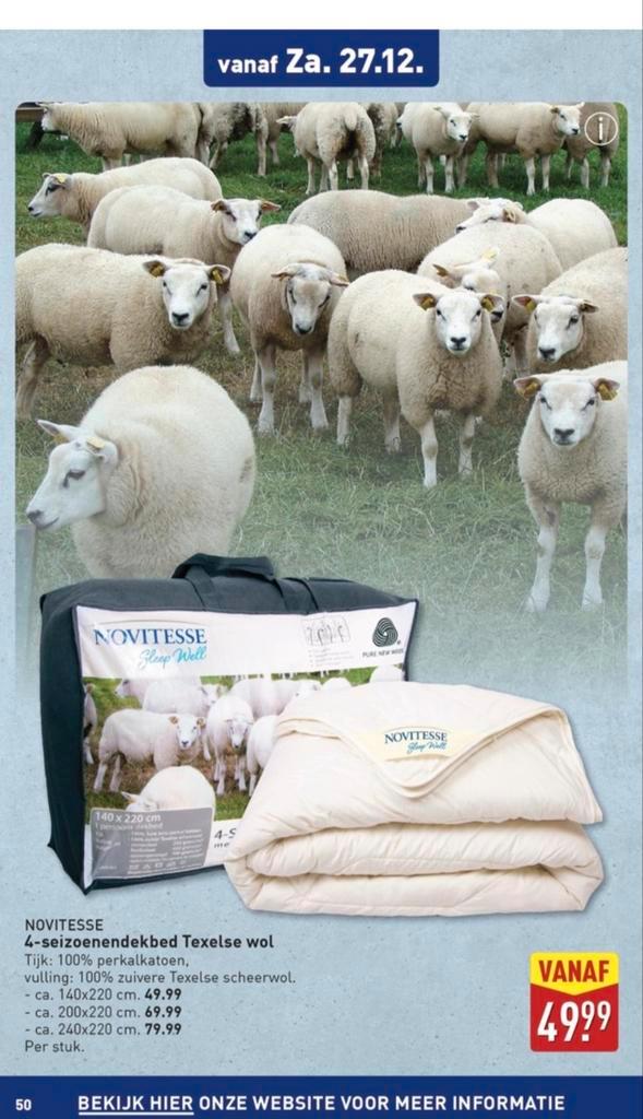 Bieden vanaf € 39,99.....Nieuw - wollen 4 seizoenen dekbed, Huis en Inrichting, Slaapkamer | Beddengoed, Ophalen