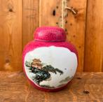 Gemberpot tempelpot pot met deksel origineel 12 cm hoog, Ophalen of Verzenden