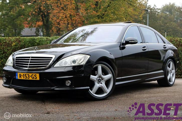 Btw youngtimer Mercedes S550 V8 Lang Prestige+ AMG | Carplay, Auto's, Mercedes-Benz, Bedrijf, Te koop, S-Klasse, ABS, Airbags