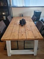 Mooie steigerhouten eettafel, Huis en Inrichting, Tafels | Eettafels, Ophalen, Rechthoekig, 200 cm of meer, 50 tot 100 cm