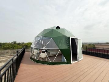 Glamping DOME GLOBE 7-8 meter groen beschikbaar voor biedingen