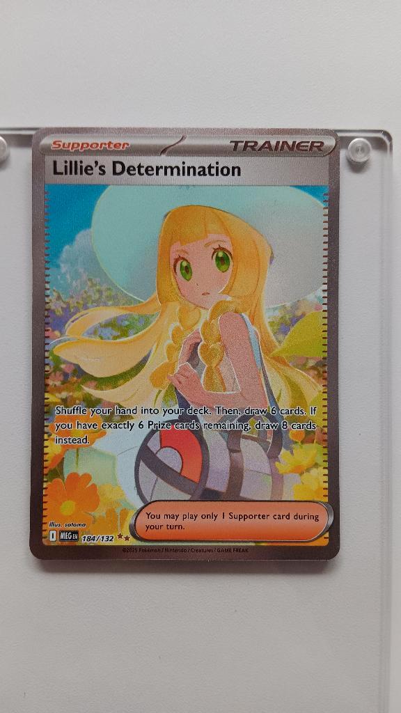 Pokemon Lillie's Determination 184/132, Hobby en Vrije tijd, Verzamelkaartspellen | Pokémon, Nieuw, Losse kaart, Foil, Ophalen
