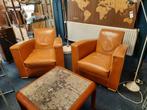 Set van 2 Chevalier fauteuils, Ophalen, Gebruikt, Leer, X
