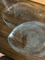 4 vintage/ franse glazen visschalen, Antiek en Kunst, Ophalen of Verzenden