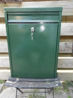brievenbus groen, Ophalen, Gebruikt, Aluminium, Wandbrievenbus