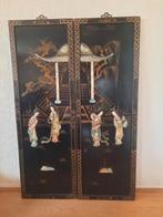 Antieke wandpanelen met vrouwenfiguren van speksteen, Antiek en Kunst, Ophalen of Verzenden